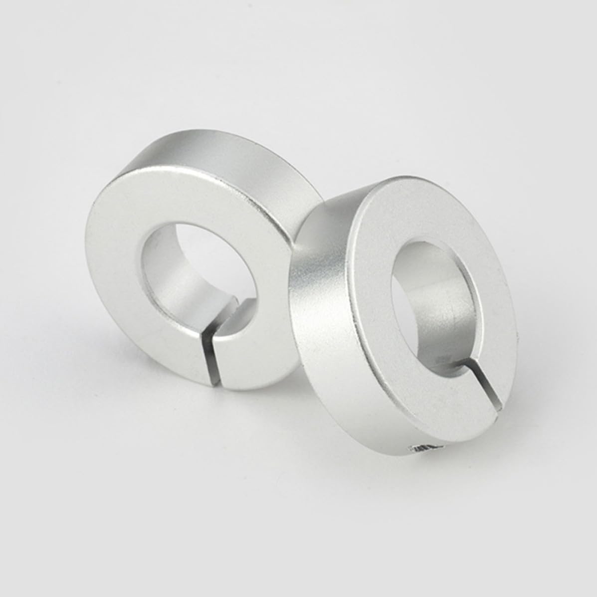 Toddmomy Clamp-on Shaft Collars for Fixing and Positioning Rotary Axles Aluminum Alloy 4pcs with Inner Diameter 12mm Silver Shaft Clamping Rings for Industrial Use