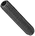 Alloy Steel Set Screw, Black Oxide Finish, Hex Socket Drive, Knurled Cup Point, Meets ASME B18.3/ASTM F912, 1" Length, 1/4"-28 UNF Threads, Imported (Pack of 100)