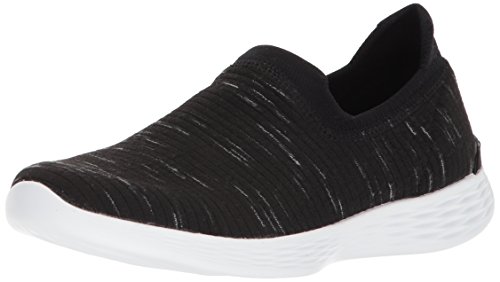Skechers Performance Women's You Zen Sneaker,black/white,6.5 M US