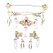 Produktbild Tree-on-Life Braut Kopfschmuck Quaste Golden Phoenix Coronet Kopfschmuck Hochzeit Braut Haarschmuck Tulpen Kopfschmuck Set Hochzeitsaccessoires