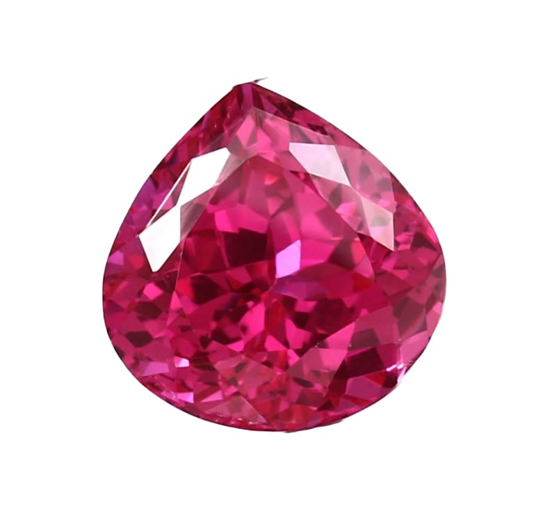 Saphir rose naturel cœur 16x16mm pour pendentif et bricolage DIY