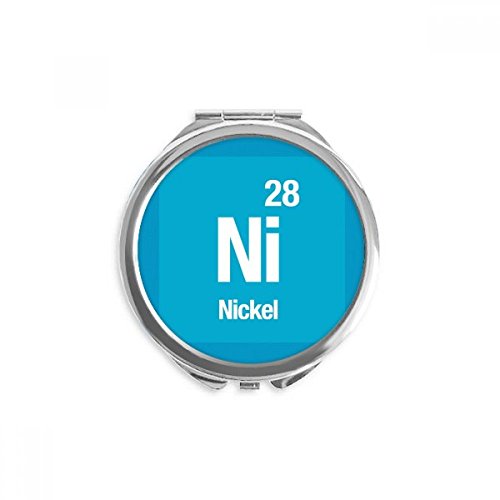 Miroir rond maquillage de poche nickel de 2,6 pouces