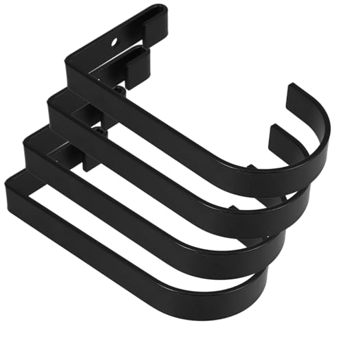 Lista de Estanterías de almacenaje para techo para comprar hoy. 48 Outanaya 4 piezas Ganchos de Almacenaje para Estantes de Pared de Soportes Resistentes para Colgar Bicicletas Ropa y Bolsas Acabado Negro para Garaje y Techo