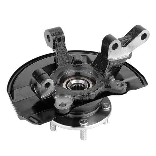 Front Steering Knuckle & Wheel Bearing Hub Assembly For Dodge Caliber 2007-2012,Jeep Compass 2007-2017,Patriot 2007-2017,Left Driver Side Replaces # 698-411,5085703AF,5085703AG, 5085703AH