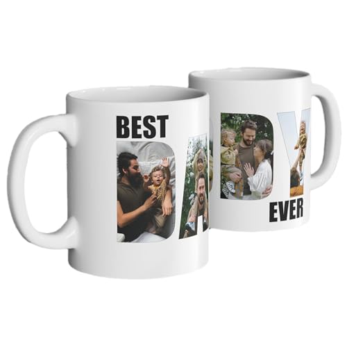 Custom Best Dad Ever Photo Mug