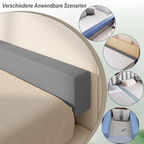 EXZFW Benutzerdefinierte Bettlückenfüller Matratzenverlängerung Matratzenkeil Nach Maß Lückenfüller Matratze Matratzenfüllkissen Langbett Lückenfüller für Einzel/Doppel/Kingsize Betten,Liebesbrücken