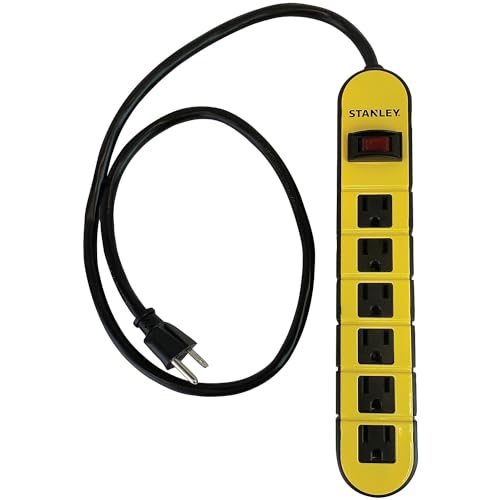Stanley 31605 ShopMax Multitoma metálica de 6 tomas miniatura 1