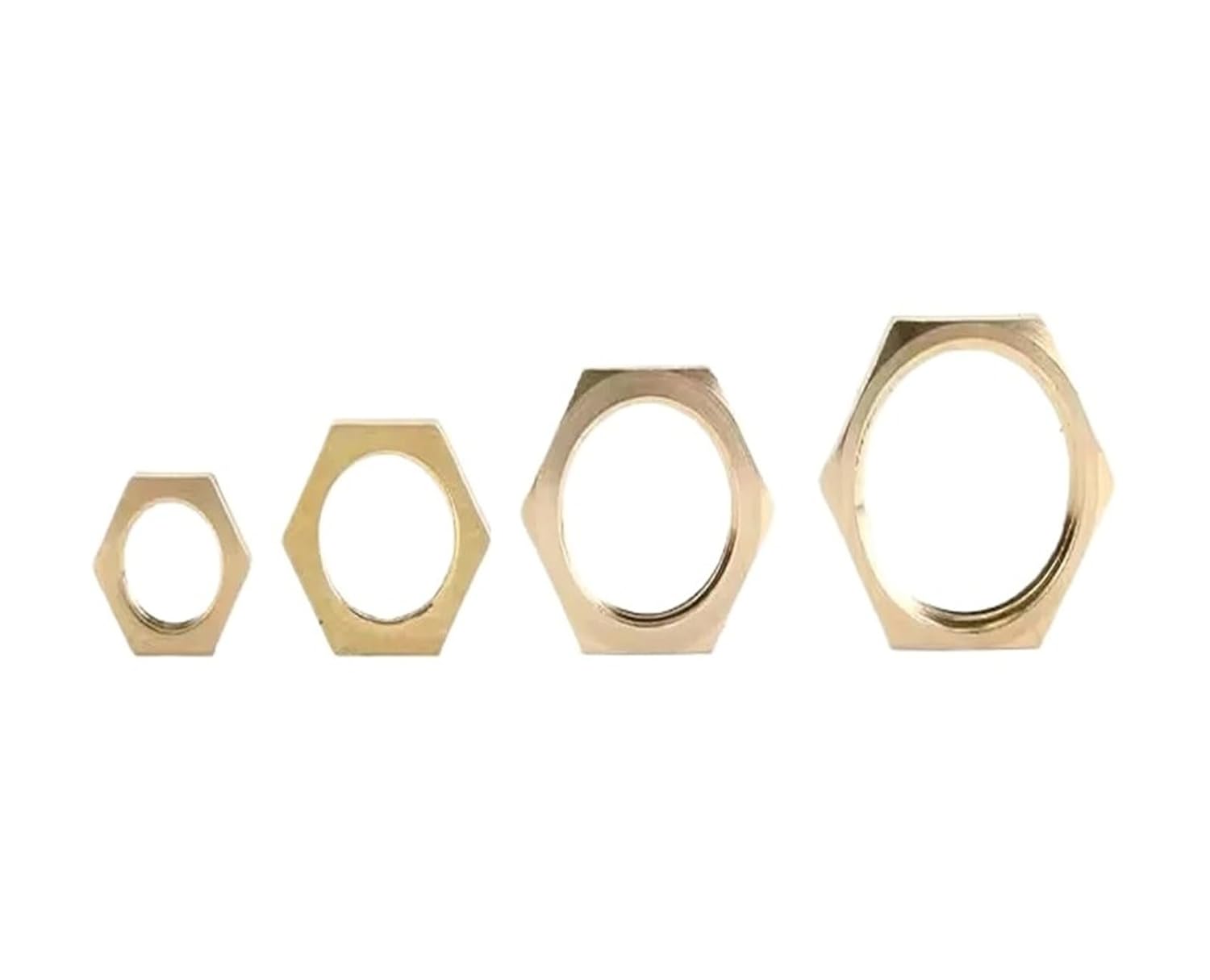 5 Pieces/lot 1/8 1/4 3/8 1/2 3/4 BS Internal Thread Hexagonal Handle Cap Brass Hexagonal Lock nut Pipe Fittings(3l4 inch)