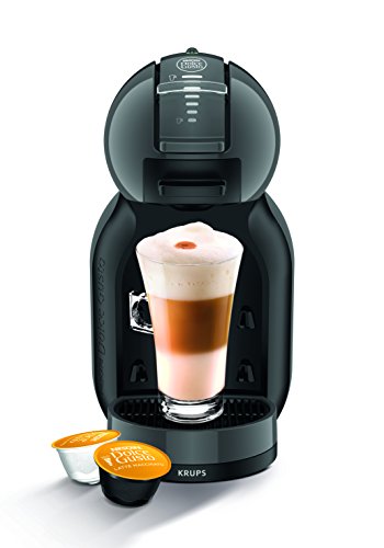 Nescafe Dolce Gusto by KRUPS Gusto Mini Me Automatic Play and Select Coffee Capsule Machine, Black/Grey Second Image Nescafe Dolce Gusto by KRUPS Gusto Mini Me Automatic Play and Select Coffee Capsule Machine, Black/Grey Second Image