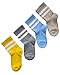 vitsocks Calzettoni Skate Antivescica BAMBÙ Sportivi Bambini (4 PAIA) Basket Tennis Crew, beige blu giallo grigio, 27-30