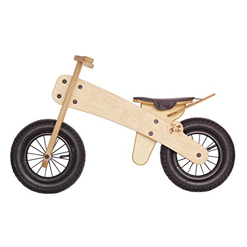 Luxus Lauflernrad / Laufrad - Balance aus Holz Kinder Fahrrad Laufrad Classic DipDap grau für Kinder ab 3 Jahren
