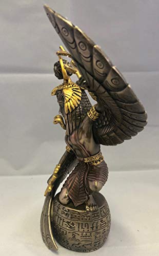 Estatua Decorativa Diosa Isis Madre Egipcia 9" miniatura 2