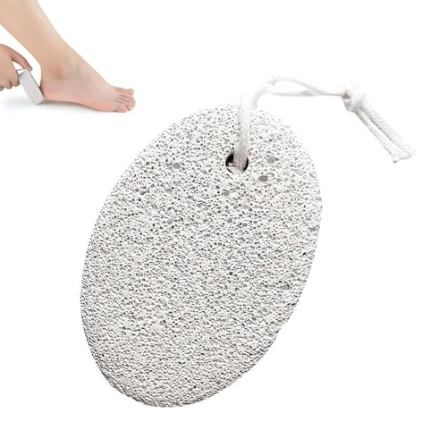 Pumice Stone for Feet/Hands/Body, Natural Lava Pumice Stone for Dead Hard Skin Removal, Foot Scrubber, White Calluse Remover, Foot File for Men/Women for Exfoliation (1pcs)