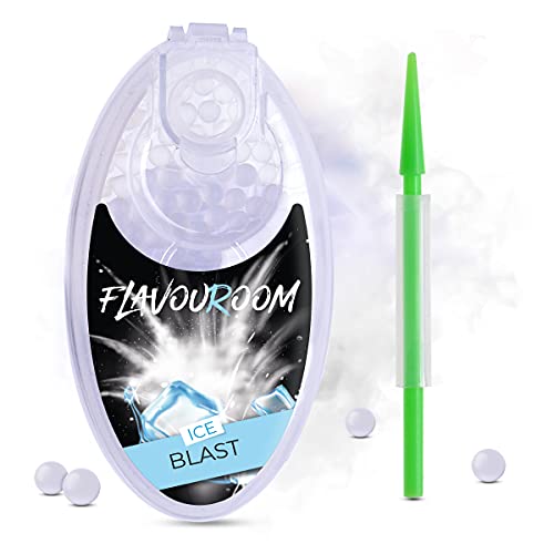 Flavouroom Aroma Click - 100 Premium Kugeln Set I Intensiver Flavour mit praktischer Box I Einfaches Einsetzen für DIY Ice Blast Genuss