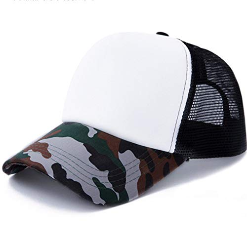Casquette de baseball avec motif camouflage et visière protectrice ajustable adulte