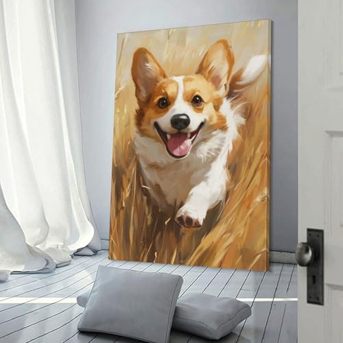 Impression sur toile Corgi idée cadeau décoration maison - 3