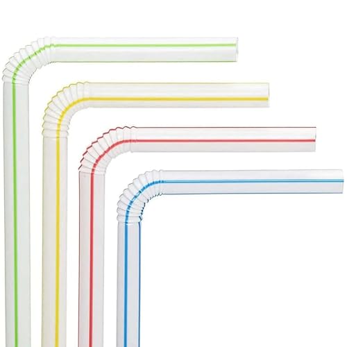 Pitillos plásticos multicolor desechables 21 cm 1500 unidades miniatura 5
