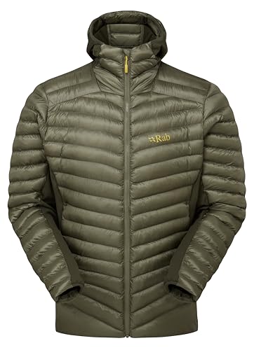 Rab Men's Cirrus Flex Hoodie Jacket, Lightweight Insulated Puffer Coat for Hiking