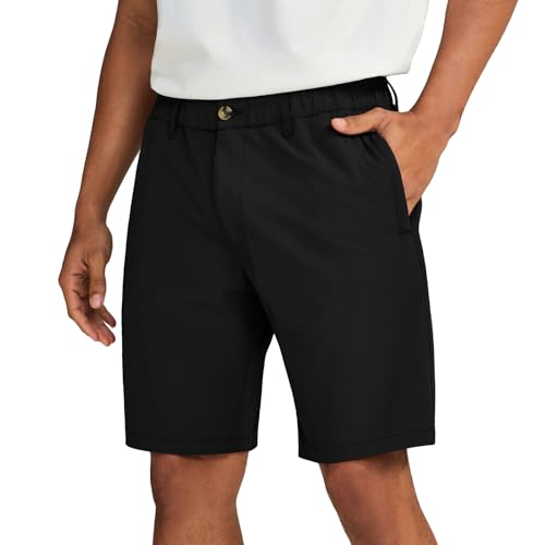 maamgic Men’s Casual Shorts, 5"/7"/9" Stretch Summer Shorts, Durable Quick Dry Khaki Shorts with Elastic Waist by maamgic - Used condition - US$10.19