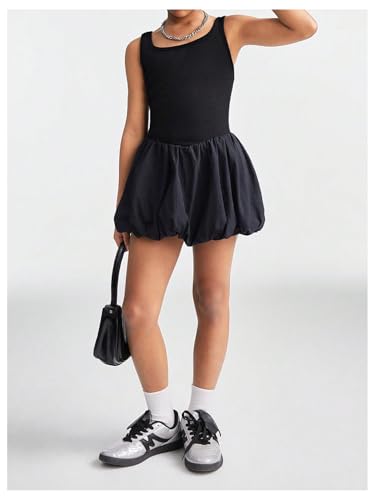 Floerns Girl's Y2k Mini Bubble Dress Sleeveless Puffy Short Party Dresses4