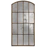 Antiqued Window Arch Wall Floor Mirror XL 82'