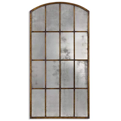 Antiqued Window Arch Wall Floor Mirror XL 82'