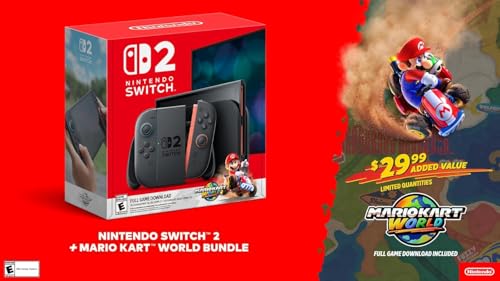 Image of Nintendo Switch 2 + Mario Kart World Bundle