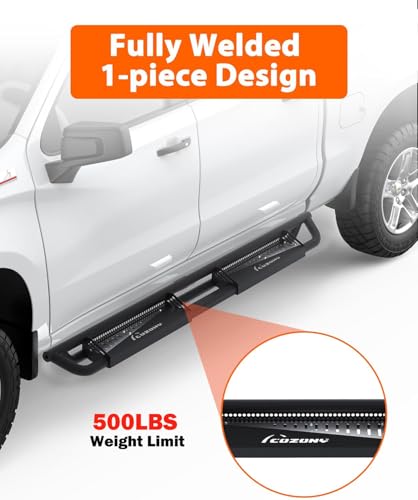 Estribos 6 pulg para Toyota Tacoma 2005-2025 negro miniatura 4