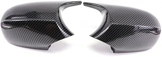 ZALTAS Door Wing Mirror Cover For BMW 1 3 Series E81 E82 E87 E88 E90 E91 E92 E93 2005-2009 Car Side Wing Mirror Cover Rear-View Caps Black types Rearview Mirror Shells (Color : Carbon Fiber Pre-LClC)