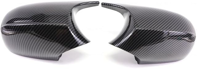 ZALTAS Door Wing Mirror Cover For BMW 1 3 Series E81 E82 E87 E88 E90 E91 E92 E93 2005-2009 Car Side Wing Mirror Cover Rear-View Caps Black types Rearview Mirror Shells (Color : Carbon Fiber Pre-LClC)