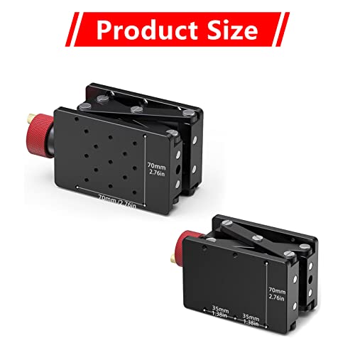 Manuelle Hebebühne, Aluminiumlegierung Präzise Z-Achsen-Hebebühne 55mm Hochpräzise Optische Schiebe-Hebebühne Labor-Hebebühne Manuelle Steuerung Labor-Wagenheber Aufzug Verschiebungsplattform