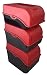 Produktbild HAAS Vorratsbehälter Kartoffel Gemüse Zwiebel Karotten Zucchini Paprika -Box Größenset 3,5l + 7l + 9l Farbe Rot stapelbar