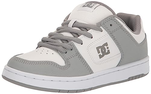 DC Men's Manteca 4 Low Skate Shoe, White/Grey, 11