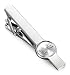 ORAZIO Engraved Initial Tie Bar Clips Letter Tie Pins Set for Mens Business Wedding Shirts Tie Clips M