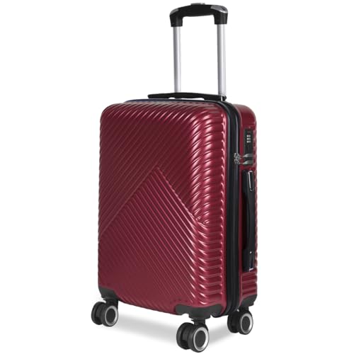 MERCURY TEXTIL- Maleta de Viaje Cabina, Mediana, Grande, rígida 100% de Polipropileno y ABS, Ruedas Giratorias, Prácticas y Ligeras con Cierre de Seguridad. (Burdeos, Cabina) MERCURY TEXTIL- Maleta de Viaje Cabina, Mediana, Grande, rígida 100% de Polipropileno y ABS, Ruedas Giratorias, Prácticas y Ligeras con Cierre de Seguridad. (Burdeos, Cabina)