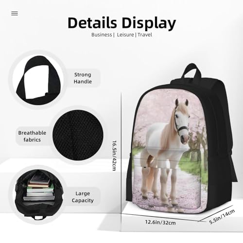 3d Animal Cherry Cute Horse Girls Backpacks kids Bookbag Daypack 17" Shoulder Bag4