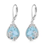 larimar bijoux prix Material: larimar, plata de ley 925, sin níquel, sin plomo, sin cadmio e hipoalergénico, se puede llevar fácilmente, independientemente del género y la edad.