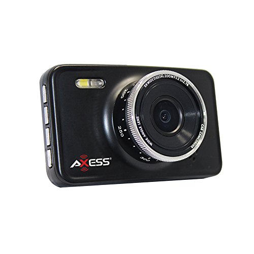 AXESS DC4202 HD 1080I Video Recording Dash Cam/DVR with Built-in Rechargeable Battery