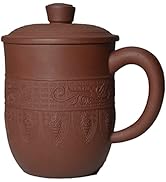 Liang baobao Yixing Purple Sand Clay Tea Cup 240ml Teacups 8oz Handle Lip Mugs