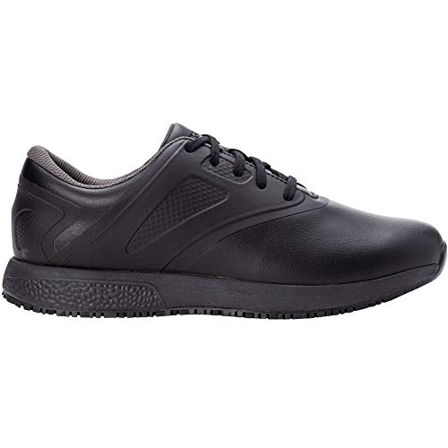 Propet Mens Slater Food Service Shoe, Black, 7 Wide