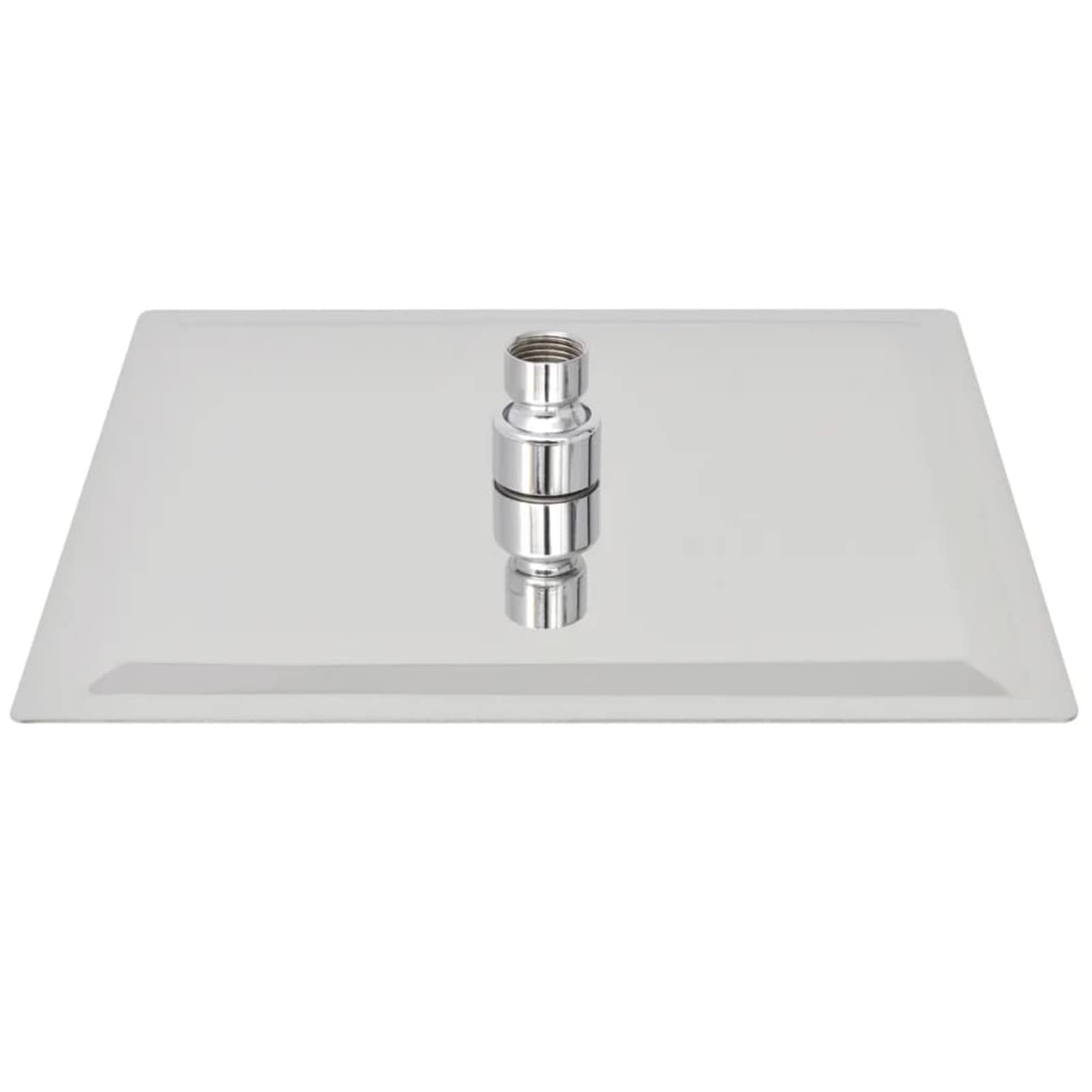ZEYUAN Cabezal de Ducha Efecto Lluvia 2 uds, Rociador Ducha, Ducha Lluvia, Alcachofa Ducha, Duchas De Baño Alcachofa Lluvia, Recambios Columna Ducha, Acero Inoxidable 25x25 cm