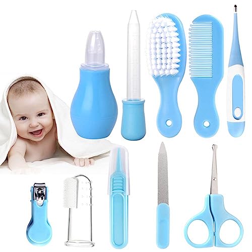 Baby Healthcare And Grooming Kit, Fantasyday 10 In 1 Newborn Essentials Nursery Care Set With Toothbrush Nail Clipper File Nose Cleaner Nasal Aspirator - Baby Item For Infant Toddlers Boys Girls Kids #TOP1