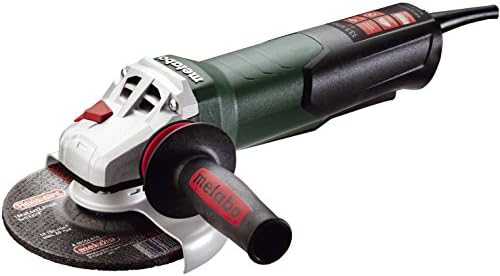 Metabo 6-Inch Angle Grinder | 13.5 Amp | 9,600 rpm | Electronics | Non-locking Paddle Switch | WEP15-150 Quick, Green