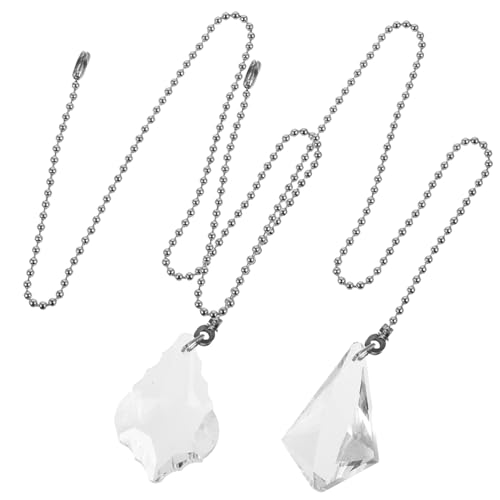 Cabilock Tirador De Luz De Baño 2 Cadenas Colgantes Accesorio De Cadena Para Ventilador De Techo Diseño Elegante Fácil De Instalar y Quitar