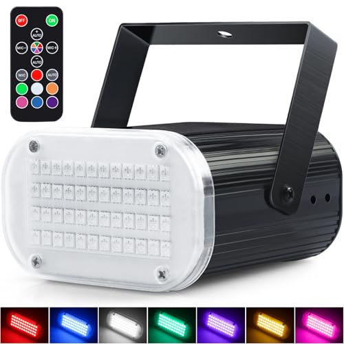 15 Best LED Strobe Lights for Halloween That Will Make Your Spooktacular Decor Shine Bright 11 Luditek Halloween Mini LED Strobe Light, Multi-Color Sound Activated Disco