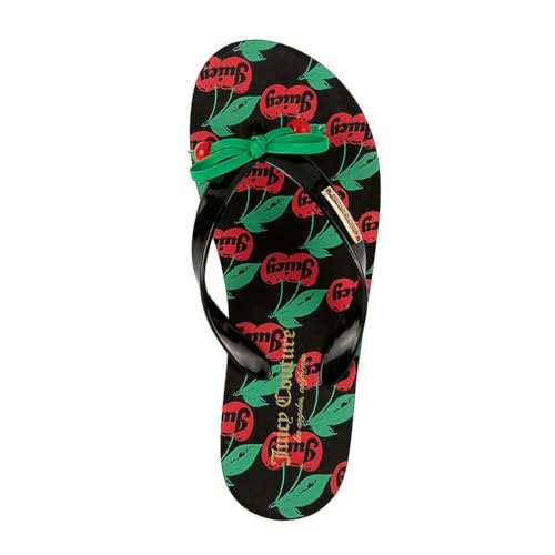 Image of Juicy Couture Women's Wedge Platform Flip Flops, Fashion Beach Sandals with Soft Footbed and Thong Style