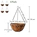 Gray Bunny Hanging Planters for Outdoor Plants, 4 pk, 14