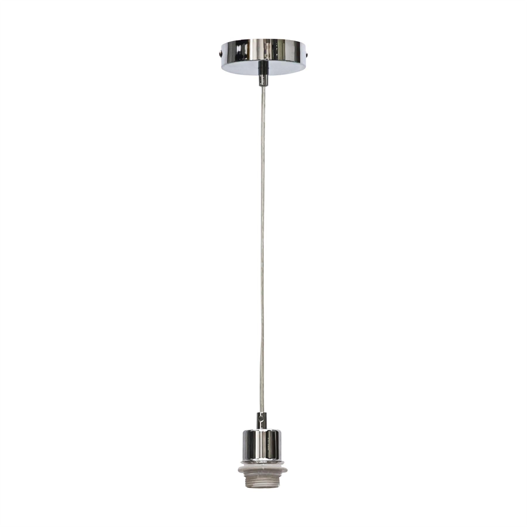 Carss - Polished Chrome Ceiling Pendant Flex Kit for Easy Fit Shade