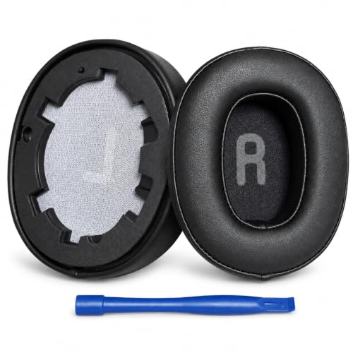 Image of Street27 Replacement Earpads Compatible with JBL Tune 700BT, 710BT, 720BT, 750BT, 750BTNC, 760NC & 770NC Headphones, Memory Foam Protein Leather Ear Cushions, Black