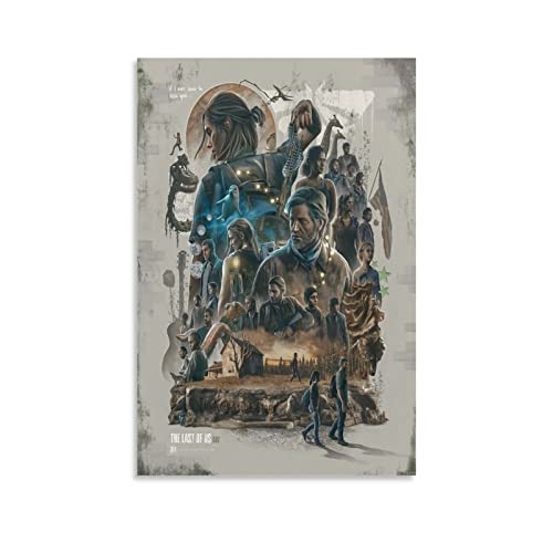 Póster decorativo de The Last Of Us Part 2 con diseño de fanáticos, lienzo para pared, impresión...